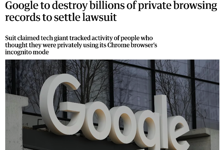 Google Lawsuit with Incognito Mode on Chrome