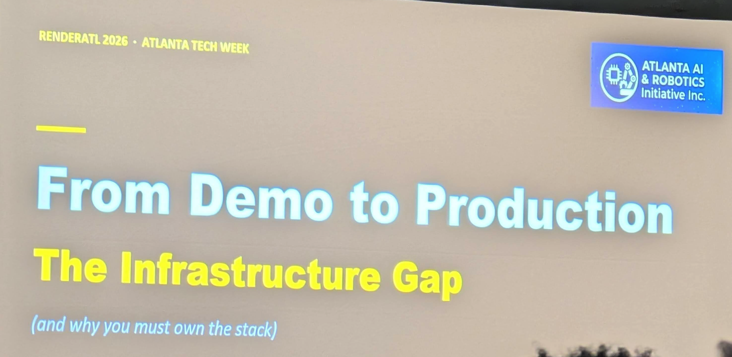 "From Demo to Production: The Infrastructure Gap (and Why You Must Own the Stack)" by Nolan Code